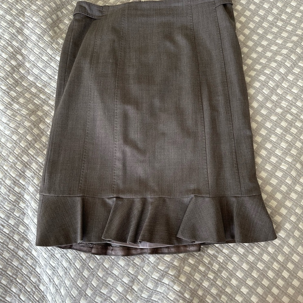 Rebecca Taylor Ruffles Pencil Skirt